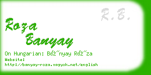 roza banyay business card